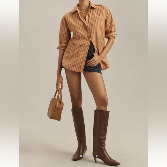 Anthropologie Tops - Anthropologie The Bennet Buttondown Shirt by Maeve Size L